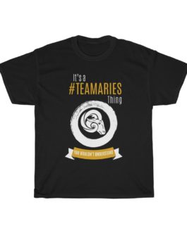 It’s A Team Aries Thing! | Black Premium Unisex T-Shirt | Gold Print | 2022 Collection