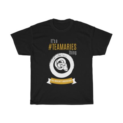 It's A Team Aries Thing! | Black Premium Unisex T-Shirt | Gold Print | 2022 Collection