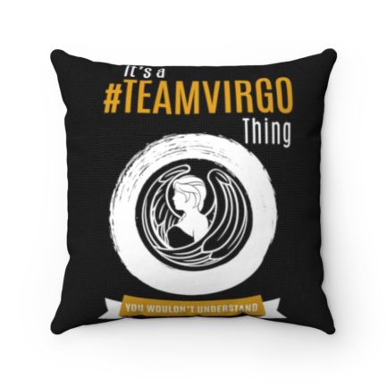 It's A Team Virgo Thing! | Black Accent Throw Pillows | Gold Print | 2022 Collection - Image 4