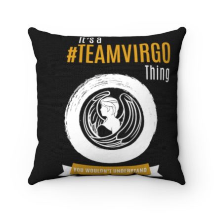 It's A Team Virgo Thing! | Black Accent Throw Pillows | Gold Print | 2022 Collection - Image 6