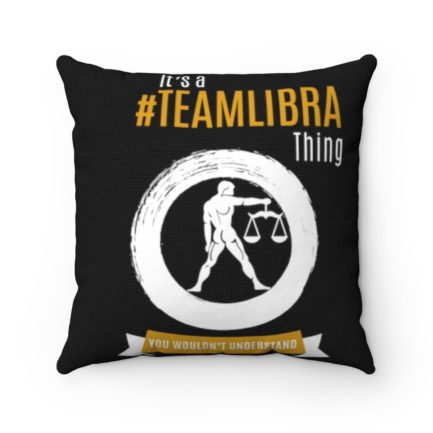 It's A Team Libra Thing! | Black Accent Throw Pillows | Gold Print | 2022 Collection - Image 6