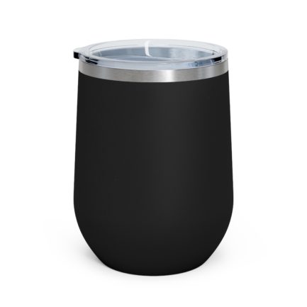 It's A Team Virgo Thing | Black 12 oz Insulated Wine Tumbler | Gold Print | 2022 Collection - Image 2