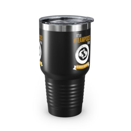 It's A Team Pisces Thing | Black 30 oz. Insulated Tumbler | Gold Print | 2022 Collection - Image 4