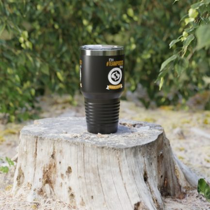 It's A Team Pisces Thing | Black 30 oz. Insulated Tumbler | Gold Print | 2022 Collection - Image 6