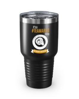 It’s A Team Aries Thing | Black 30 oz. Insulated Tumbler | Gold Print | 2022 Collection