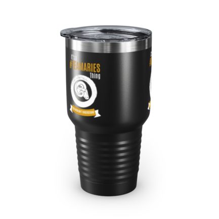 It's A Team Aries Thing | Black 30 oz. Insulated Tumbler | Gold Print | 2022 Collection - Image 2