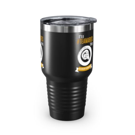 It's A Team Aries Thing | Black 30 oz. Insulated Tumbler | Gold Print | 2022 Collection - Image 4