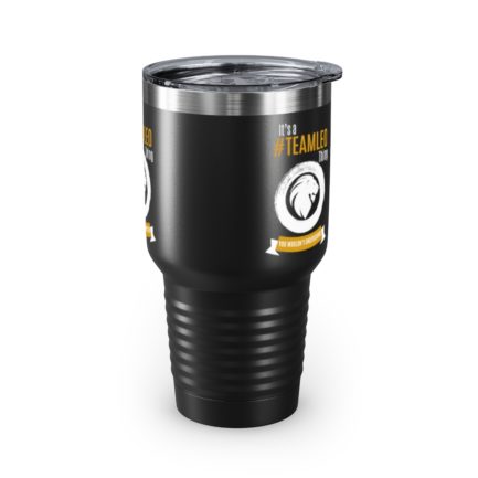 It's A Team Leo Thing | Black 30 oz. Insulated Tumbler | Gold Print | 2022 Collection - Image 7