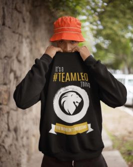 It’s A Team Leo Thing | Black Premium Unisex Heavy Blend™ Sweatshirt | Gold Print | 2022 Collection